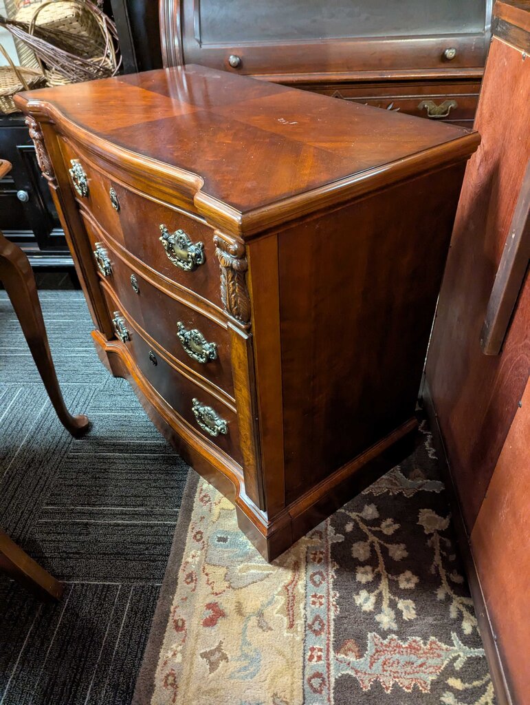 Large Modern Cherry Nightstand by Broyhill