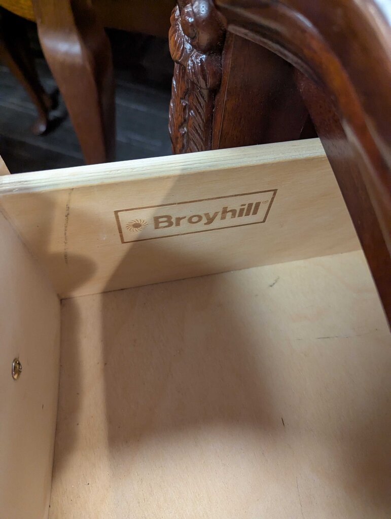 Large Modern Cherry Nightstand by Broyhill