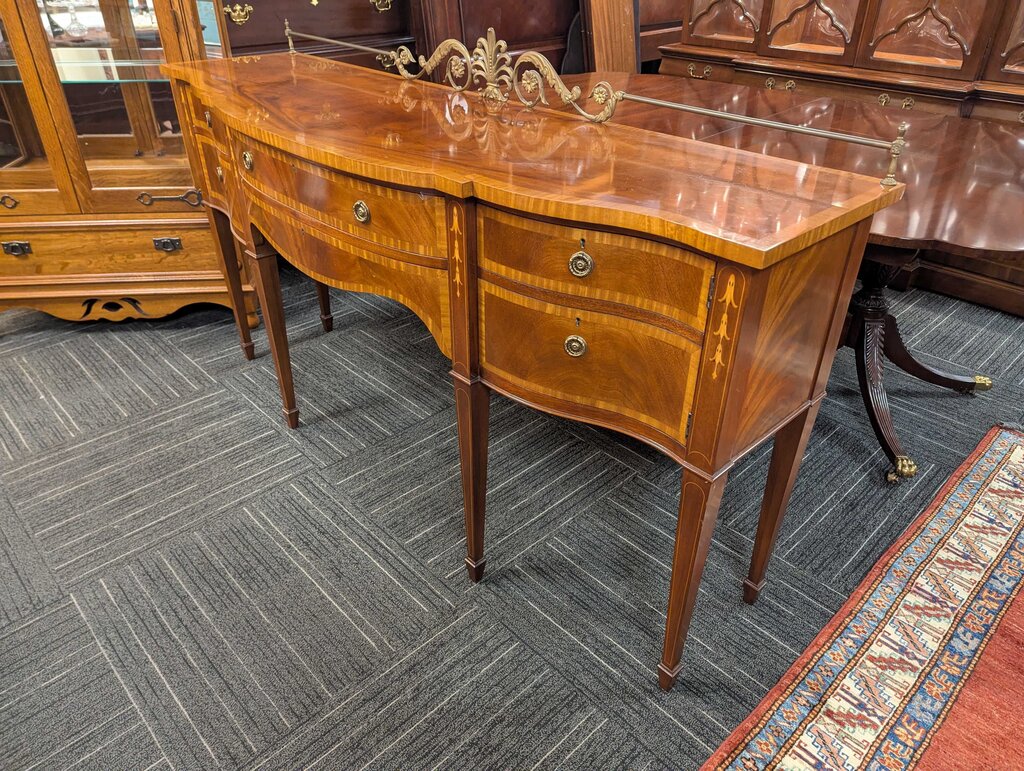 Formal Mahogany Inlaid Sideboard By Karges