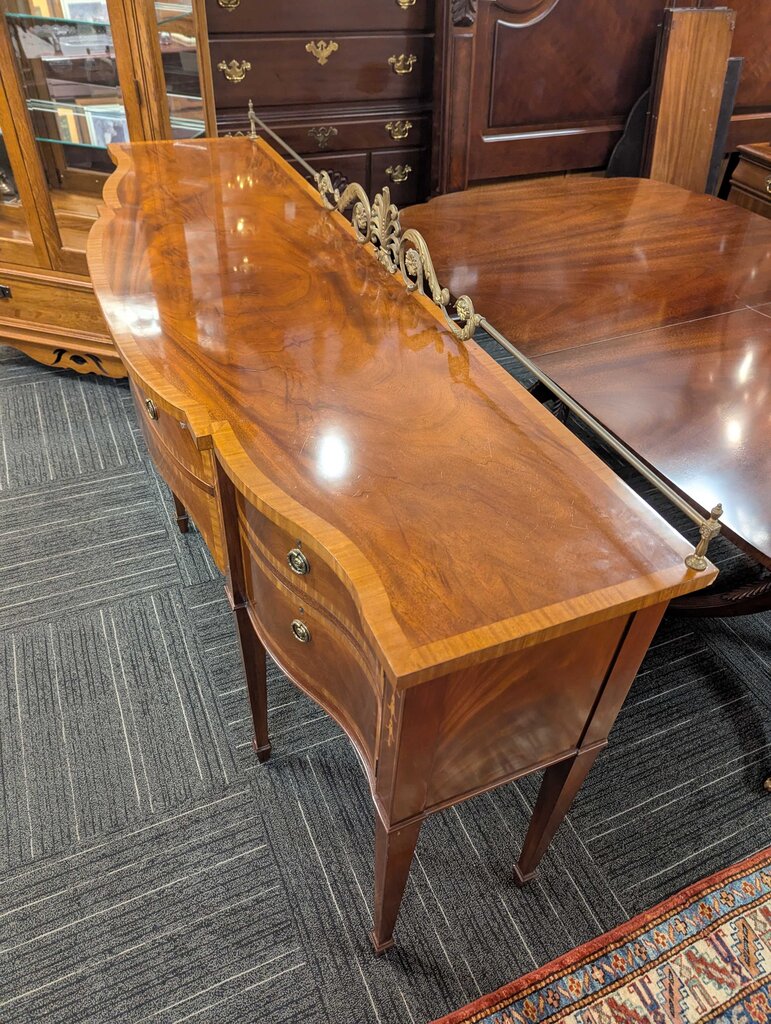 Formal Mahogany Inlaid Sideboard By Karges