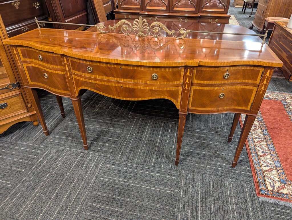 Formal Mahogany Inlaid Sideboard By Karges
