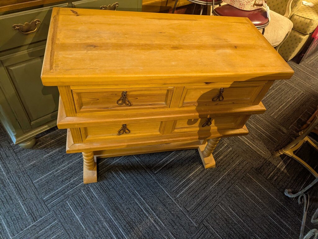 Vintage Pine Wooden Chest of Drawers