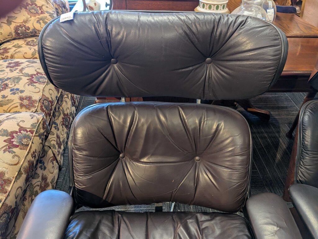 Vintage Miller Style Lounge Chair With Ottoman