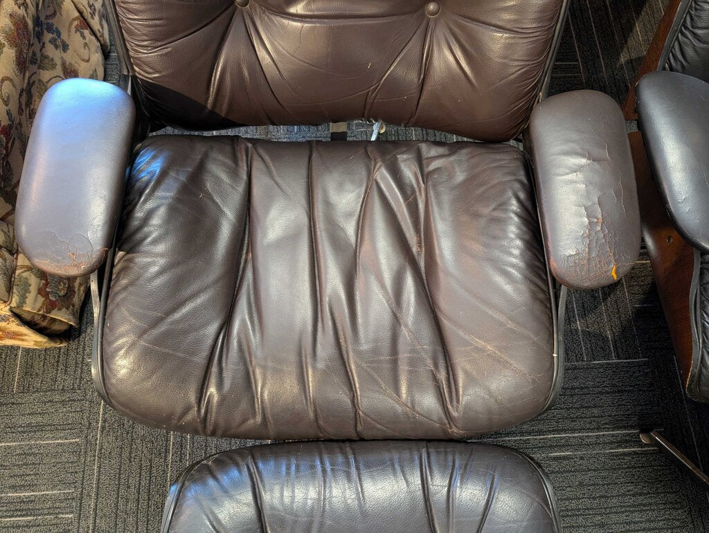 Vintage Miller Style Lounge Chair With Ottoman