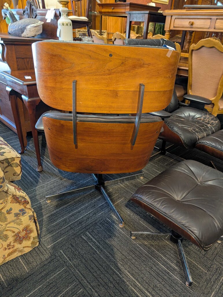 Vintage Miller Style Lounge Chair With Ottoman
