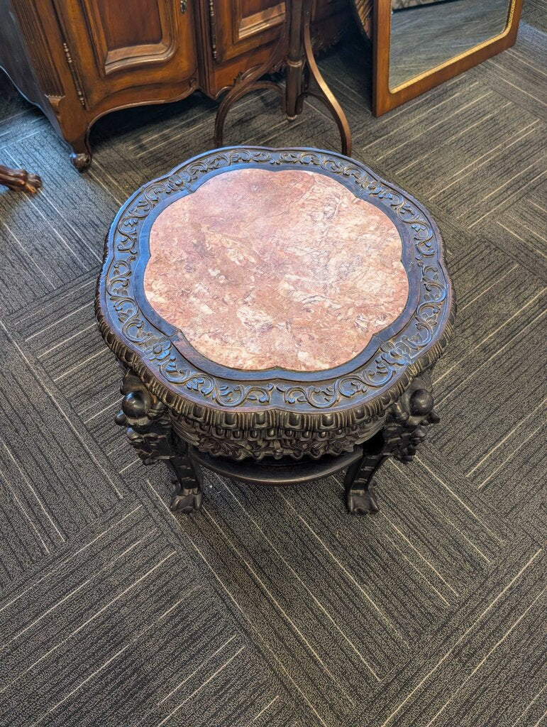 Vintage Chinese Carved Plant Stand