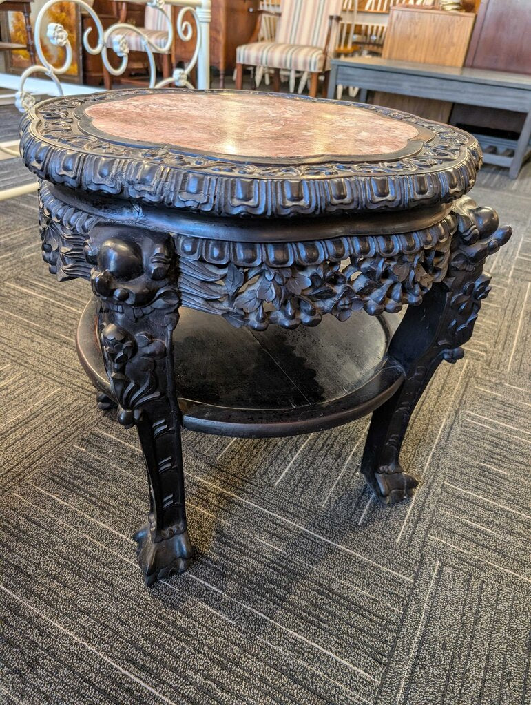 Vintage Chinese Carved Plant Stand