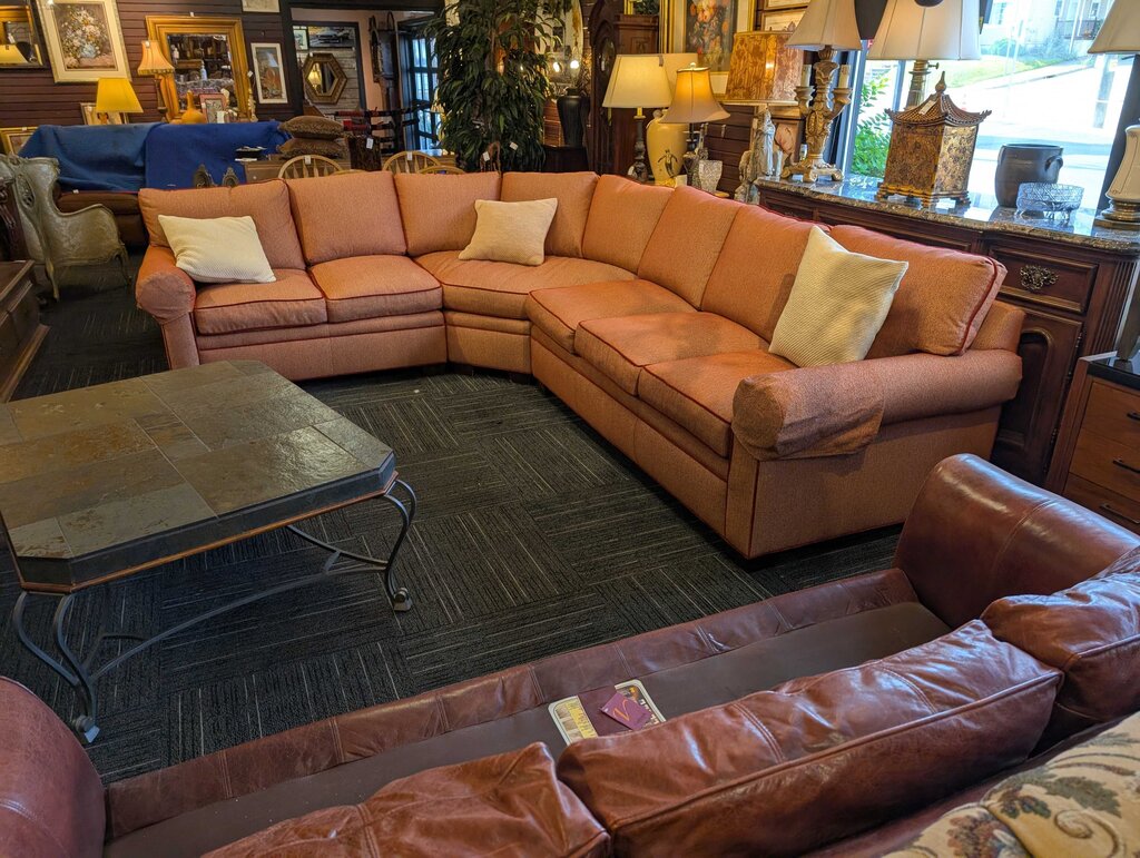 Modern Drexel Heritage Down Filled Sectional Sofa