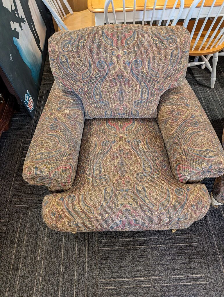 Paisley Chair With Ottoman By Lilian August