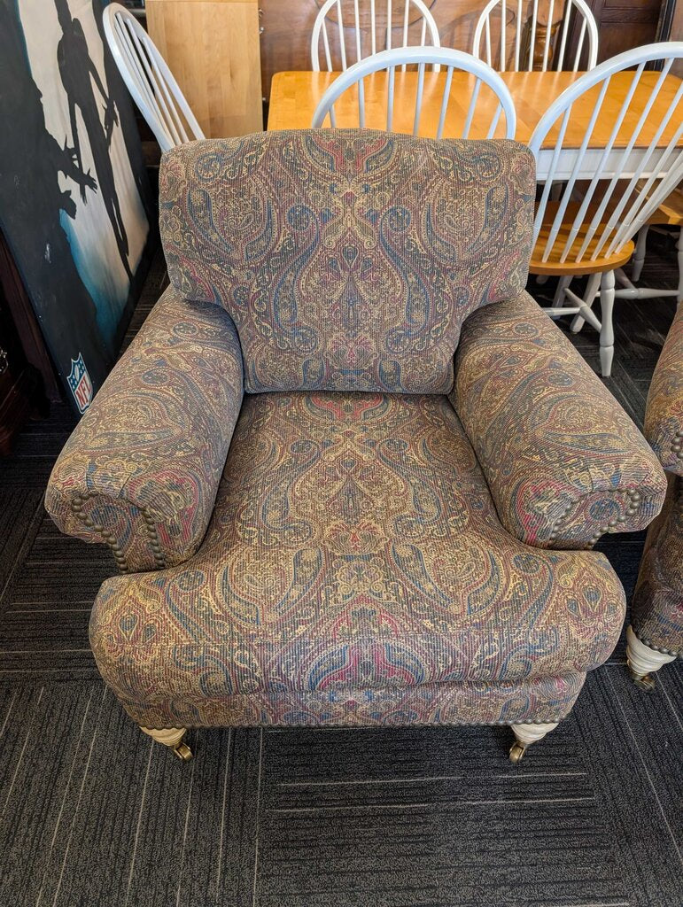 Paisley Chair With Ottoman By Lilian August