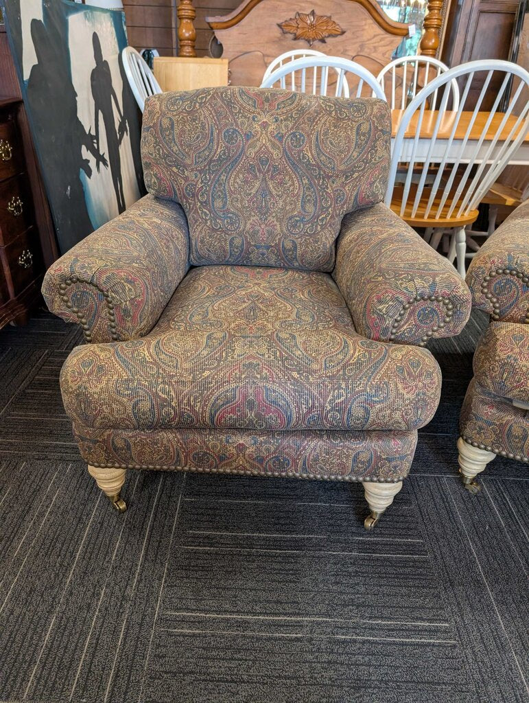 Paisley Chair With Ottoman By Lilian August