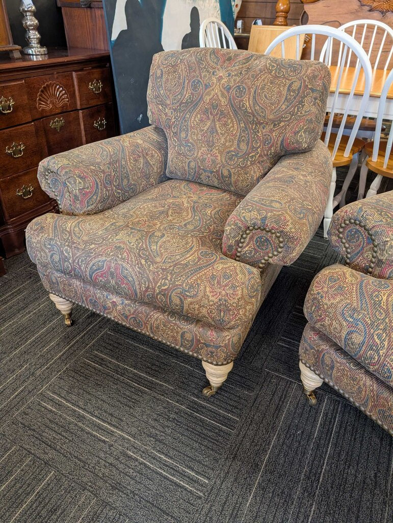 Paisley Chair With Ottoman By Lilian August