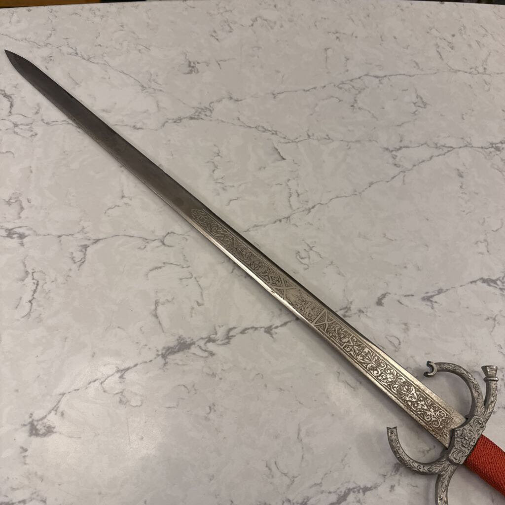 Spanish Rapier Sword Engraved