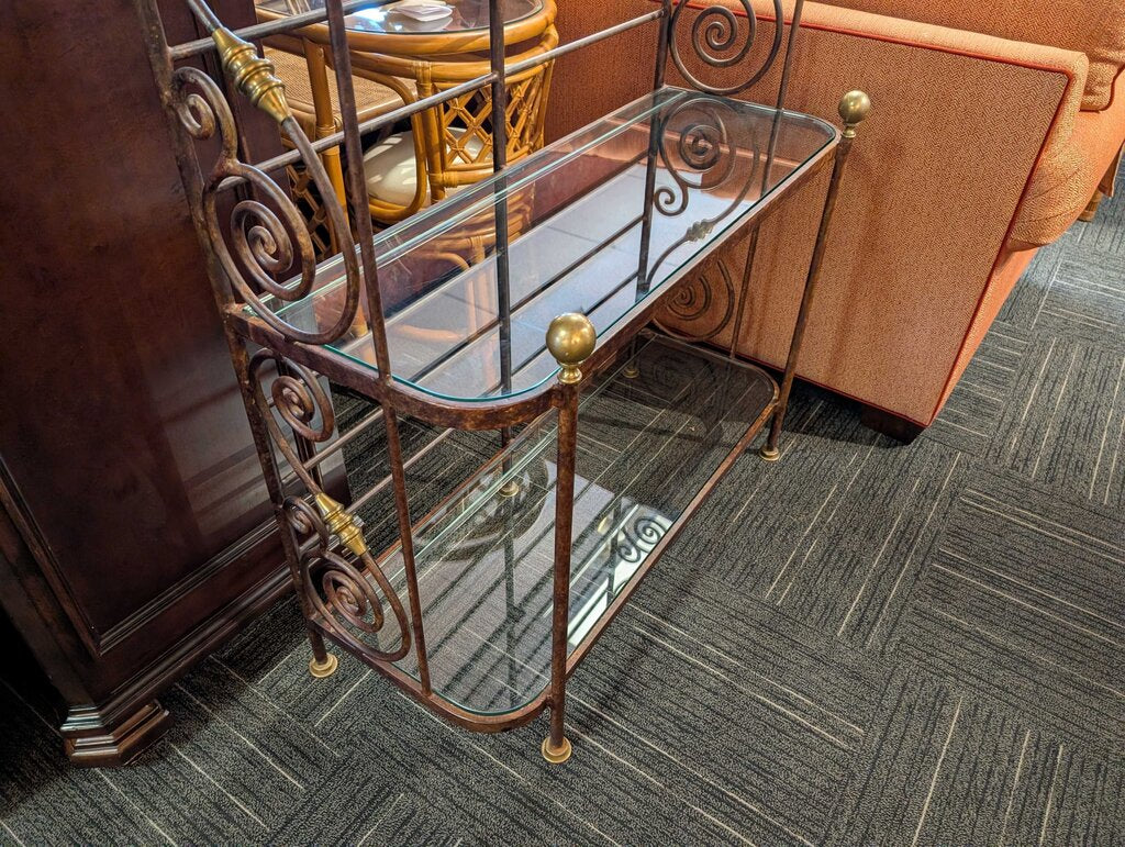 Designer Wrought Iron Bakers Rack