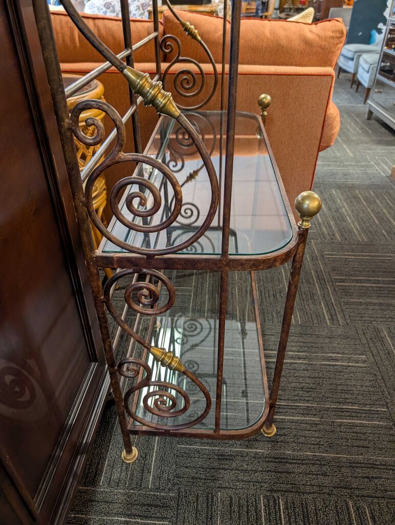 Designer Wrought Iron Bakers Rack