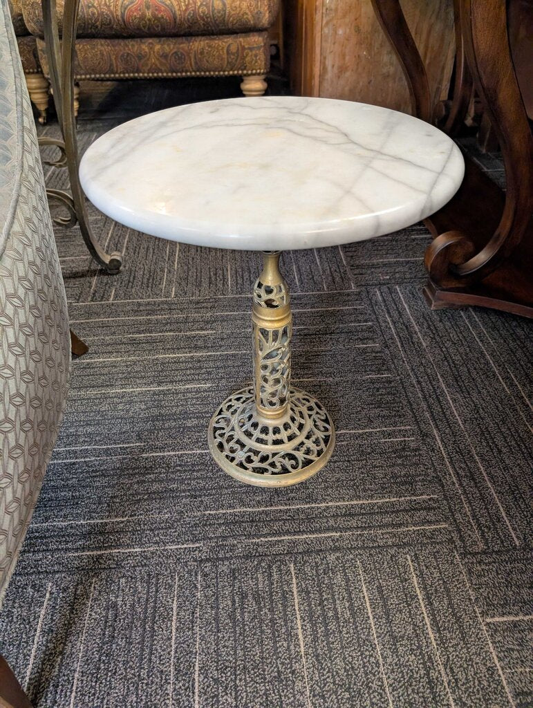 Marble Top Plant Stand