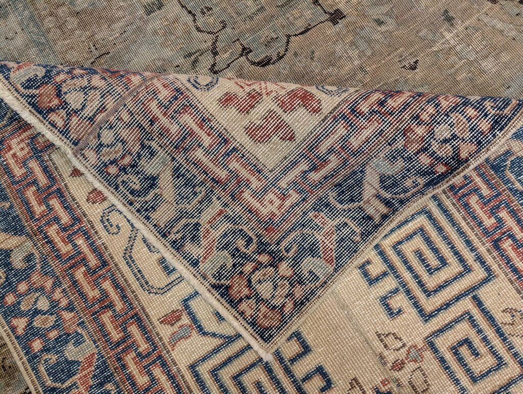 Hand Woven Wool / Silk Blend Antique Peking Flat Weave Kilim Runner 8'6" by 2'9"