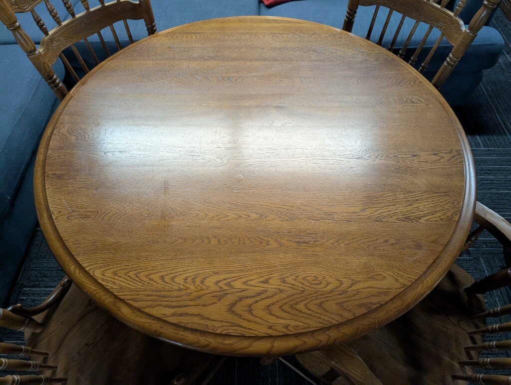 Oak Table With Four Chairs