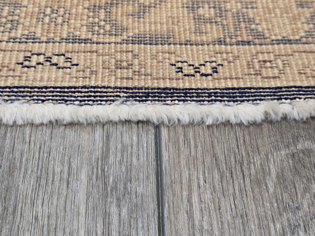 Hand Woven Flat Weave Kilim Turkish Wool Tabriz Revival Rug 11'4" by 9'