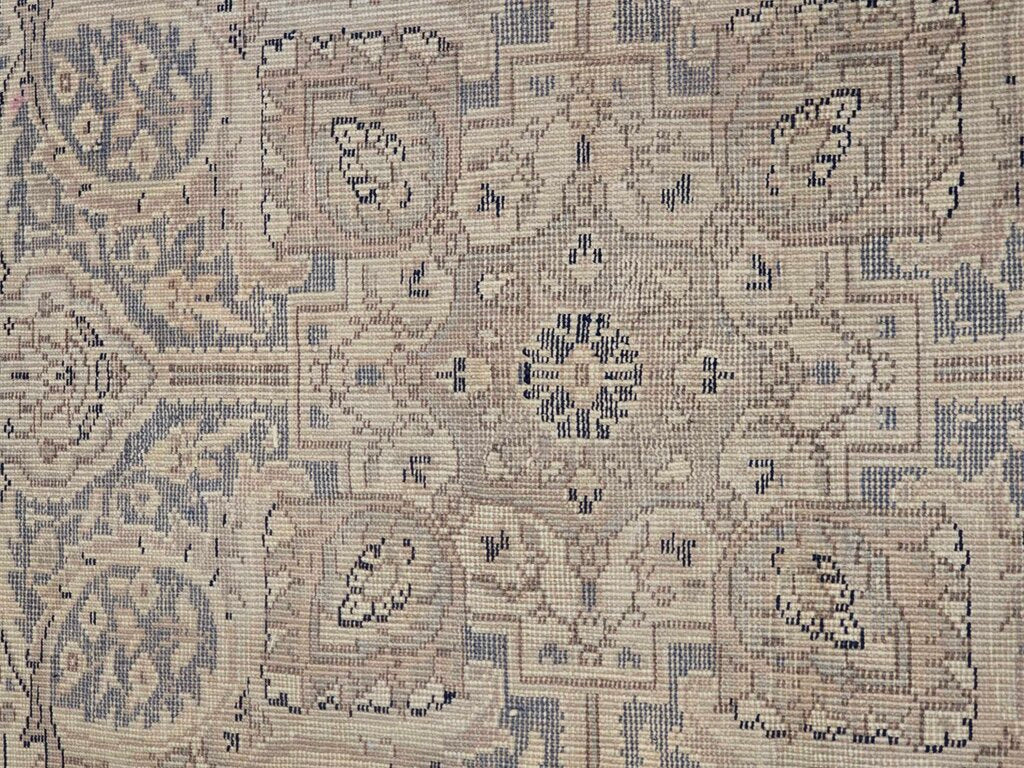 Hand Woven Flat Weave Kilim Turkish Wool Tabriz Revival Rug 11'4" by 9'