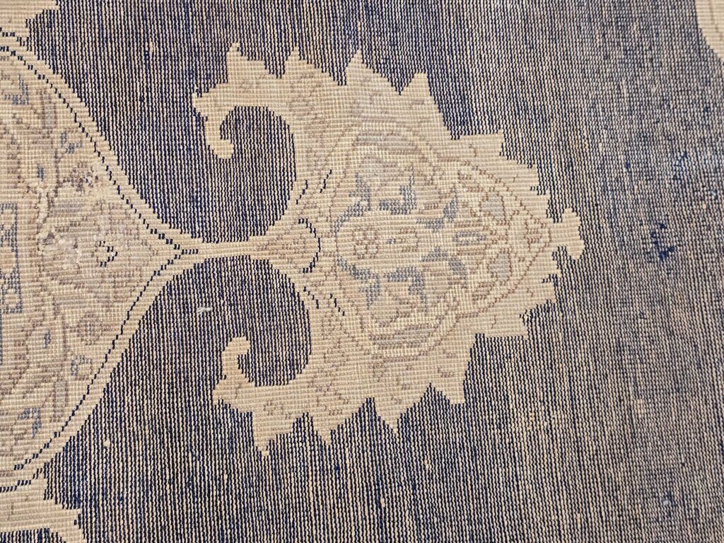 Hand Woven Flat Weave Kilim Turkish Wool Tabriz Revival Rug 11'4" by 9'