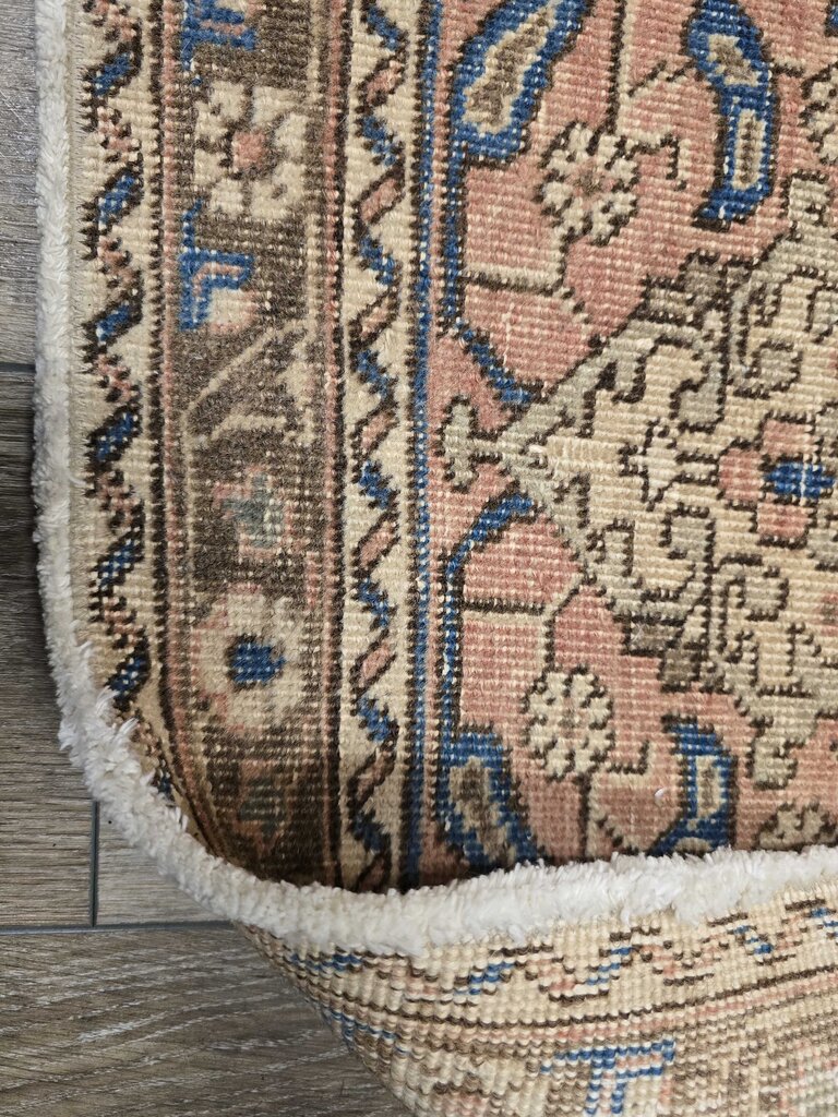 Antique Revival Hand Woven Flat Weave Wool Kerman Revival Rug 12'8" by 9'2"
