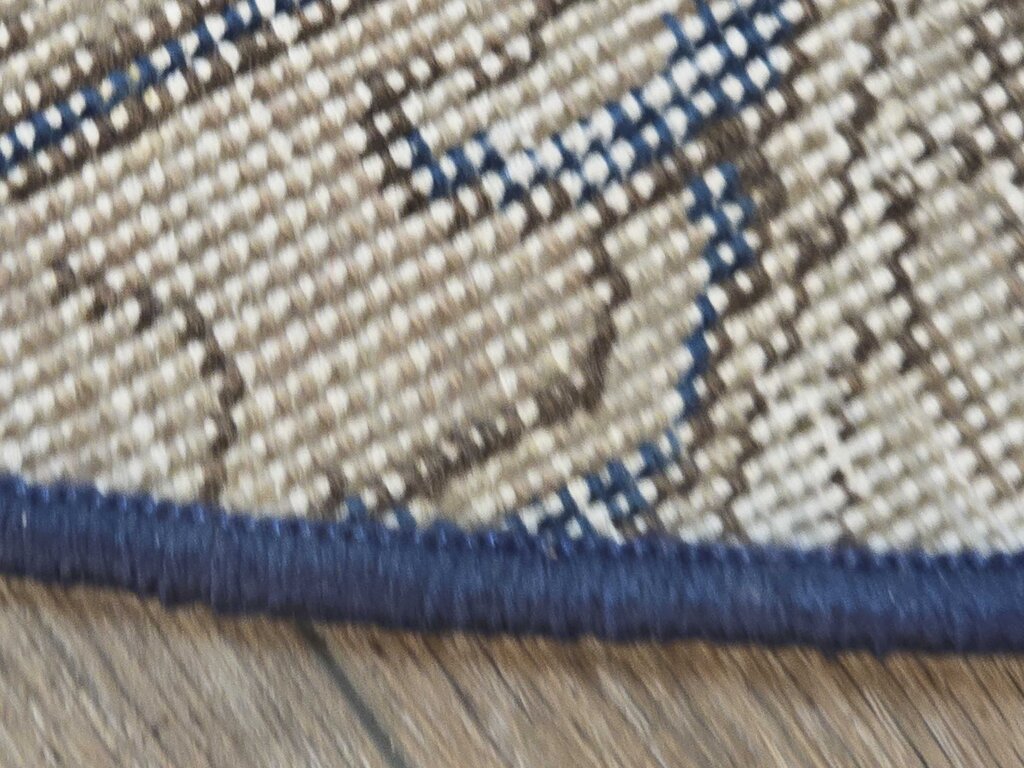 Modified to Round Antique Revival Contemporary Flat Weave Persian Medallion Wool & Silk Rug 9'9"