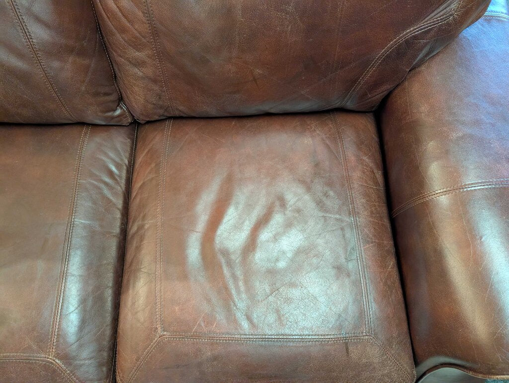 Brown Leather Sofa