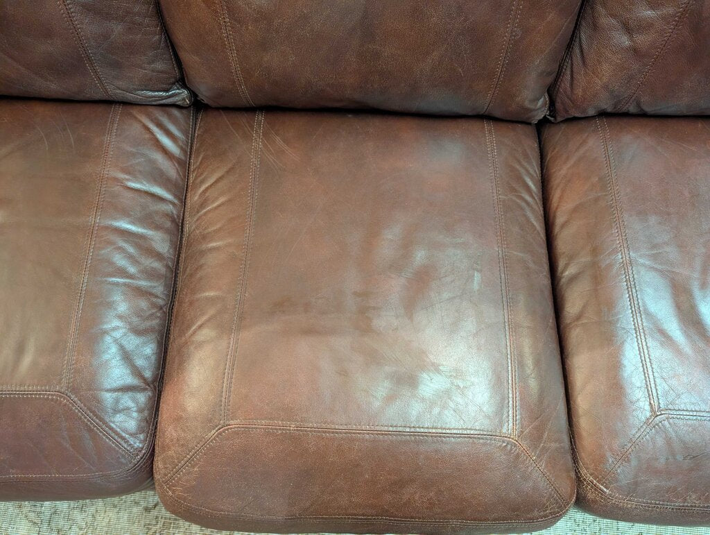Brown Leather Sofa
