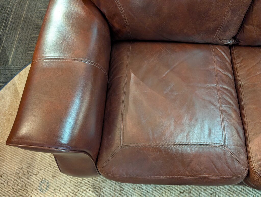 Brown Leather Sofa