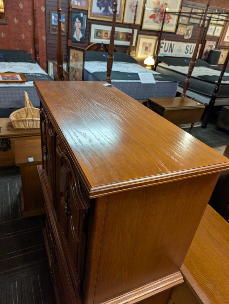Vintage Oak Chest Quality Built!