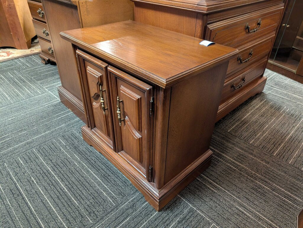 Vintage Oak Nightstand Quality Built