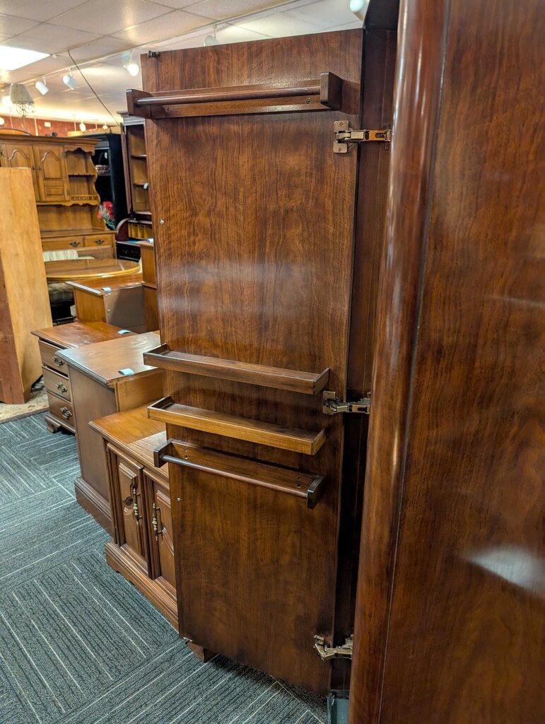 Vintage Spinning Two Sided Storage Cabinet by Drexel