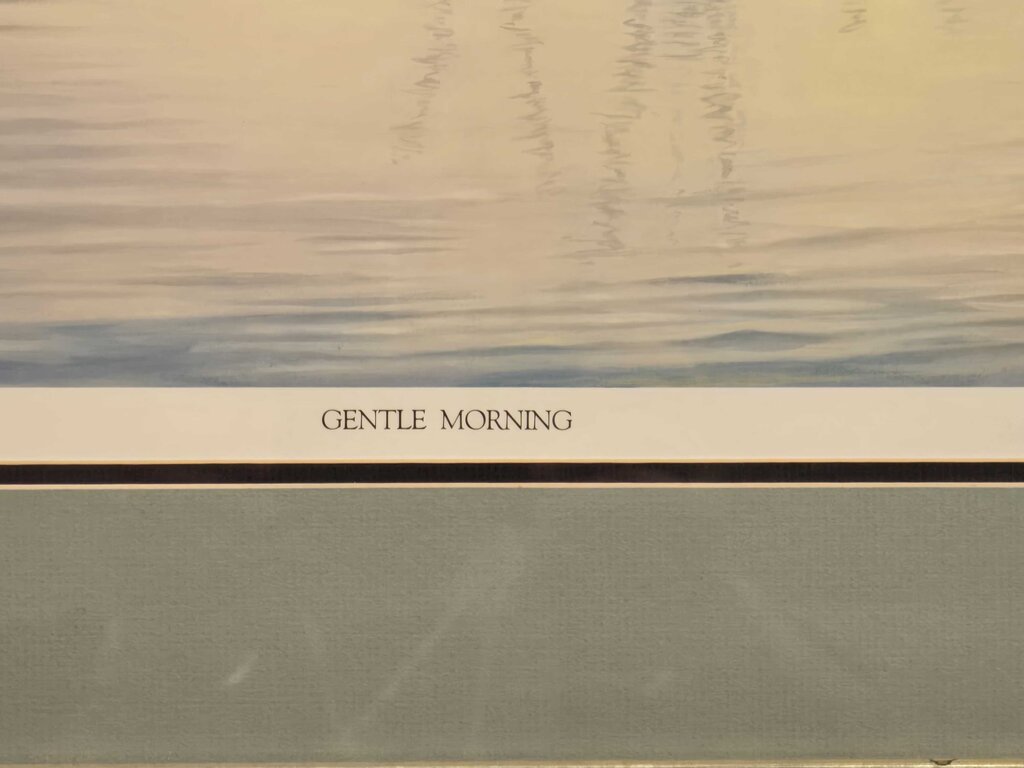 Signed Limited Edition Print by Jo Dean Bauknight "Gentle Morning" Sailboat