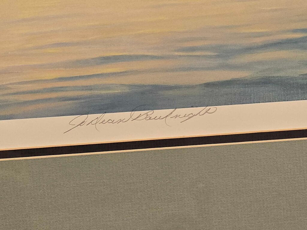 Signed Limited Edition Print by Jo Dean Bauknight "Gentle Morning" Sailboat