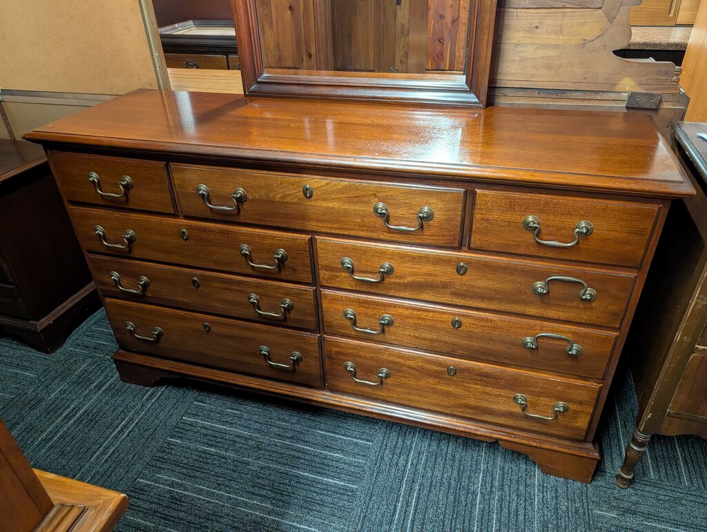 Mahogany Dresser With Mirror By Dixie