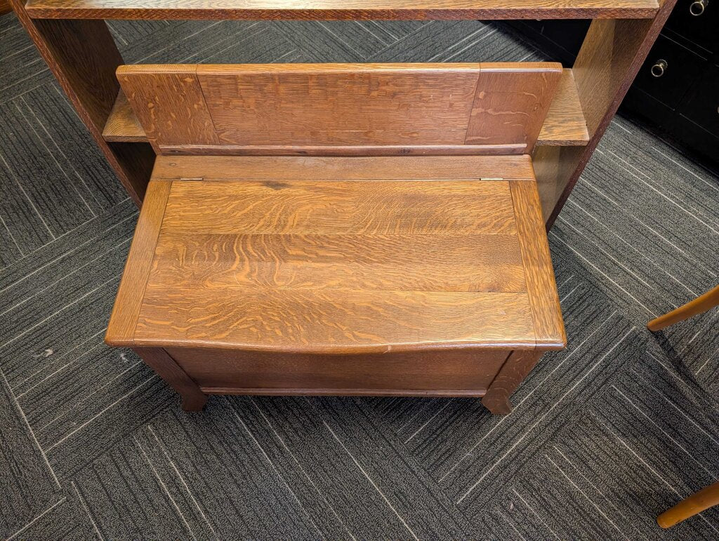 Mission Oak Storage Bench