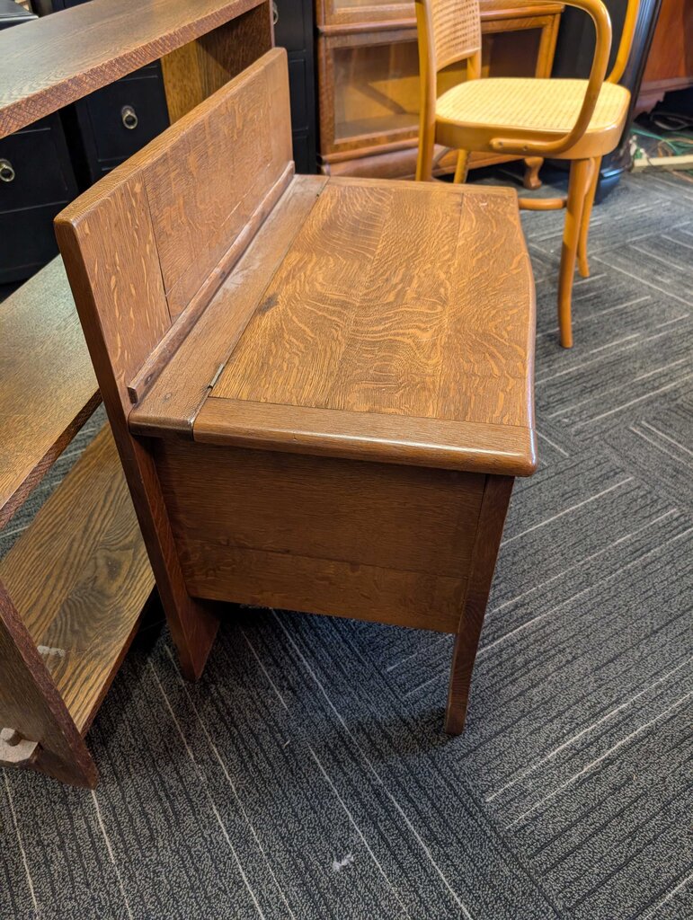 Mission Oak Storage Bench