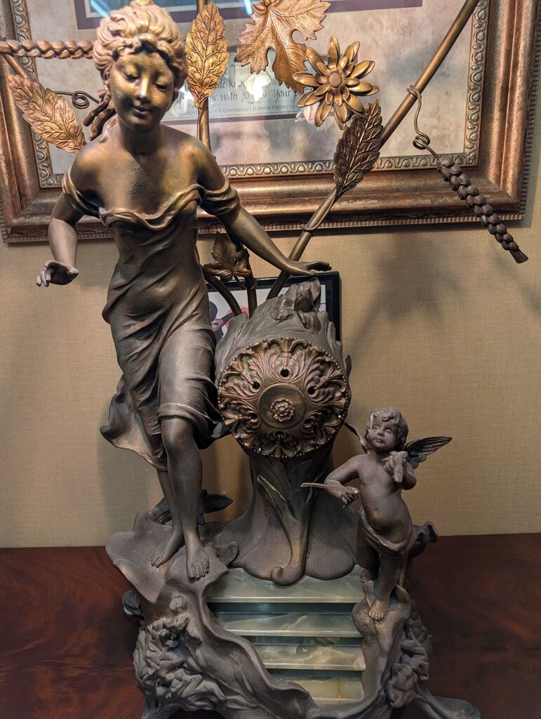 Art Nouveau Figural Table Lamp