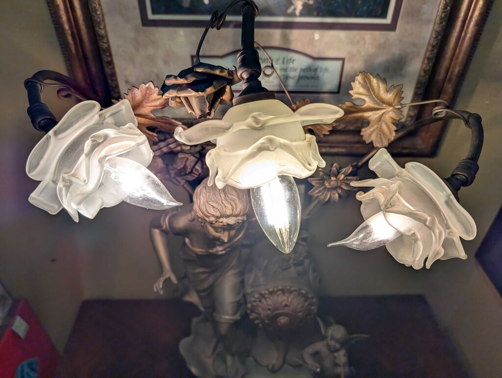 Art Nouveau Figural Table Lamp