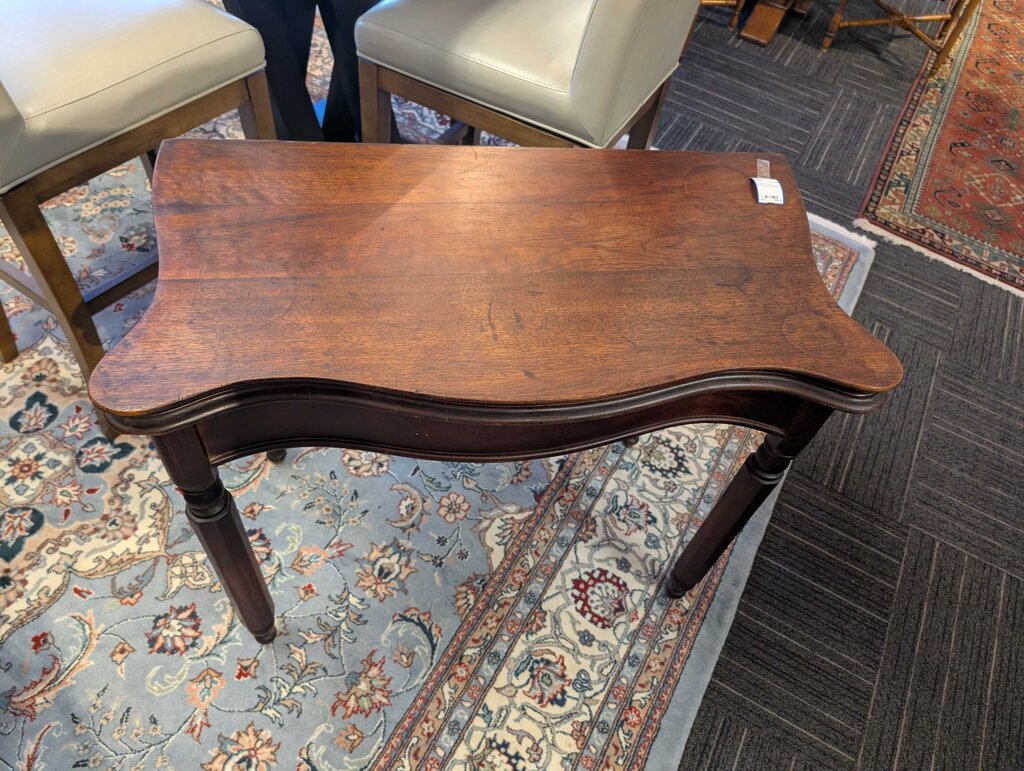 Antique Walnut Flip Top Game Table Circa 1860