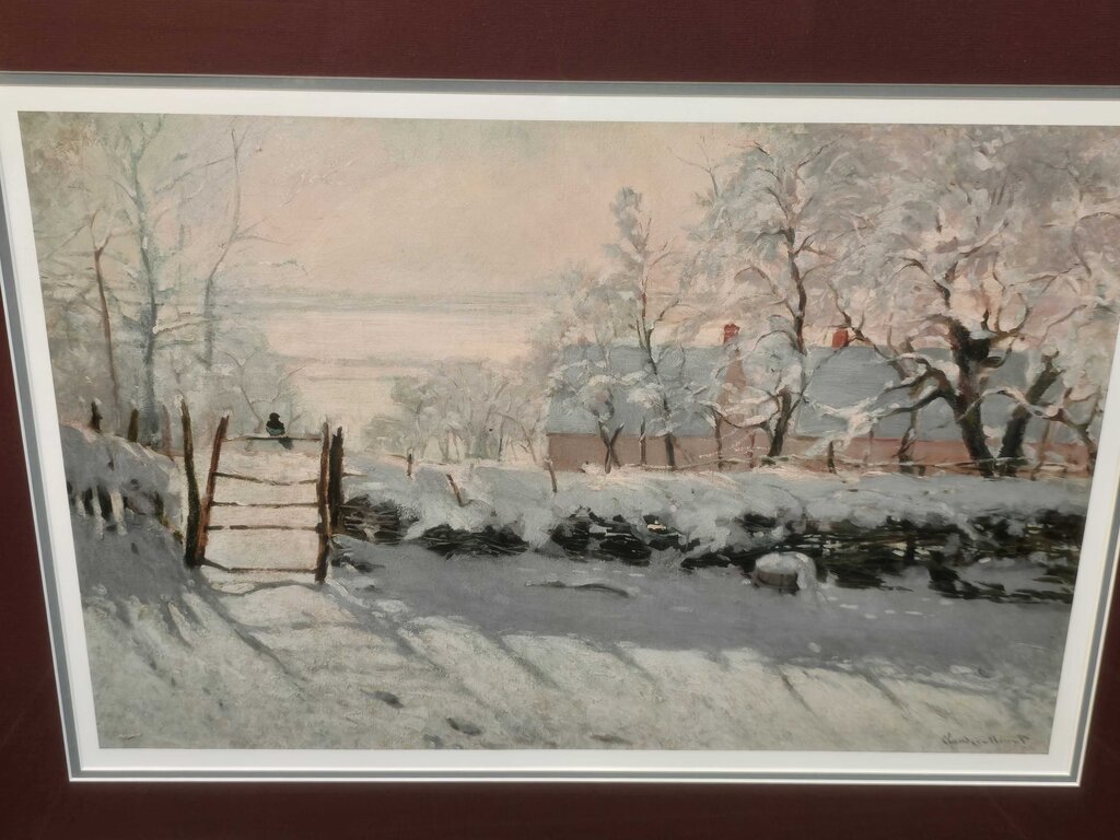Vintage Print "The Magpie" by Claude Monet
