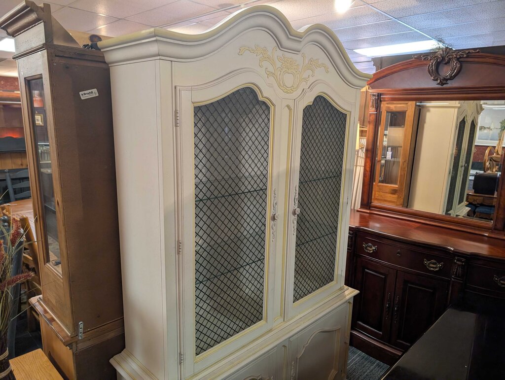 French Provincial China Cabinet