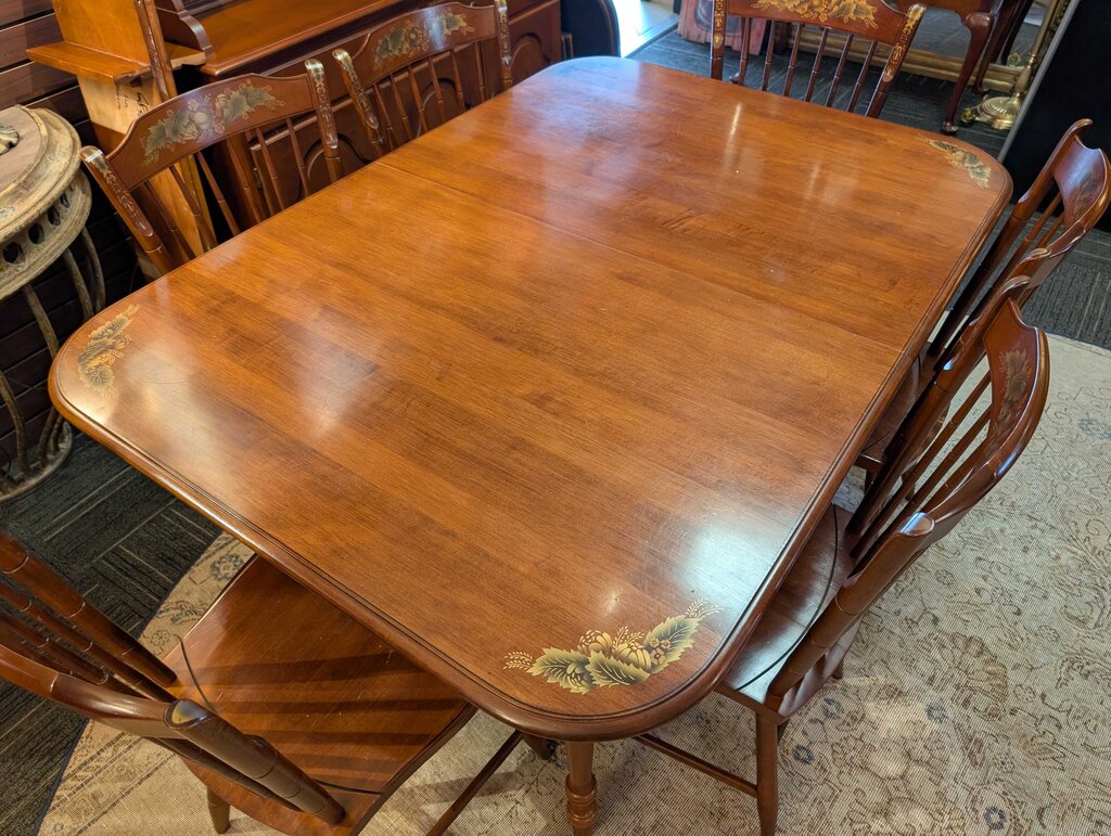 Hitchcock Table With Six Chairs
