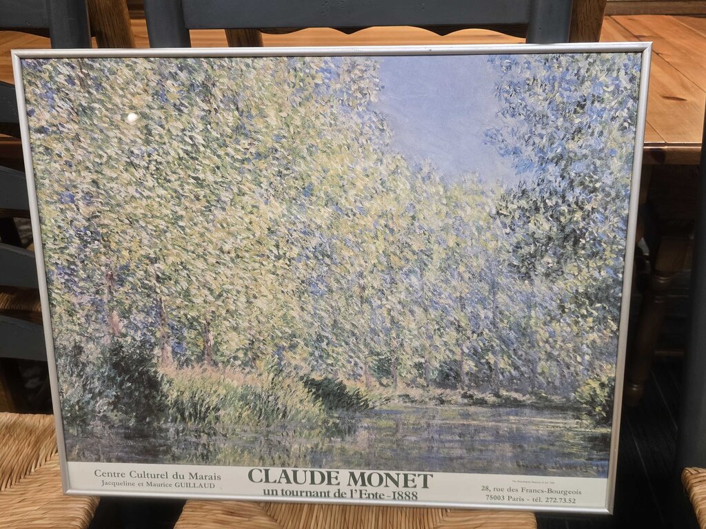 Claude Monet Poster "Un tournamant de I'Epte" Paris