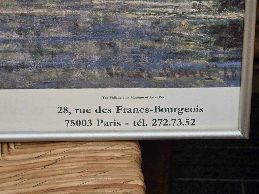 Claude Monet Poster "Un tournamant de I'Epte" Paris