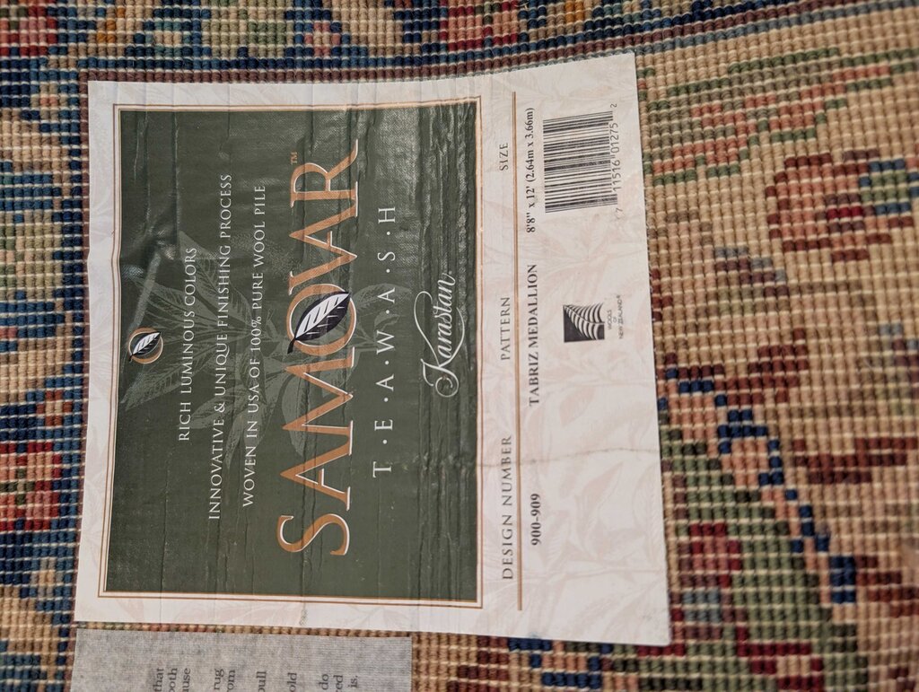 Machine Made Wool Karastan Area Rug 8'8'' x 12'