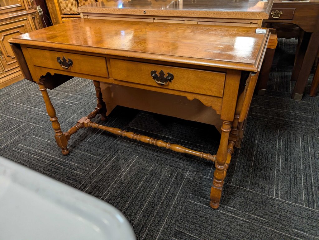 Two Drawer Drop Leaf Console By Stickley