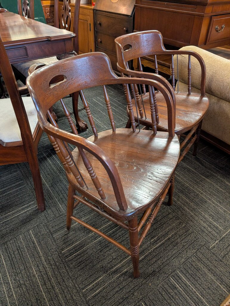 Pair Of Antique Arm Chairs