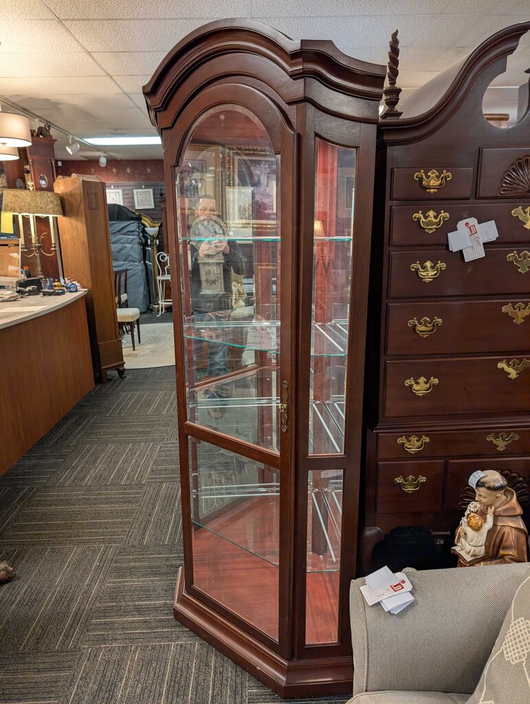Philip Reinisch Corner Curio Cabinet